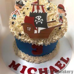Pirate Giant Cupcake