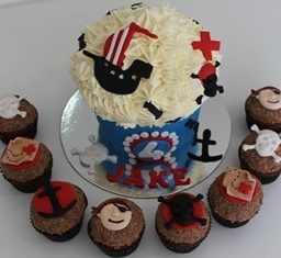 Giant Pirate Cupcake