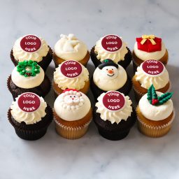 Christmas Corporate cupcakes