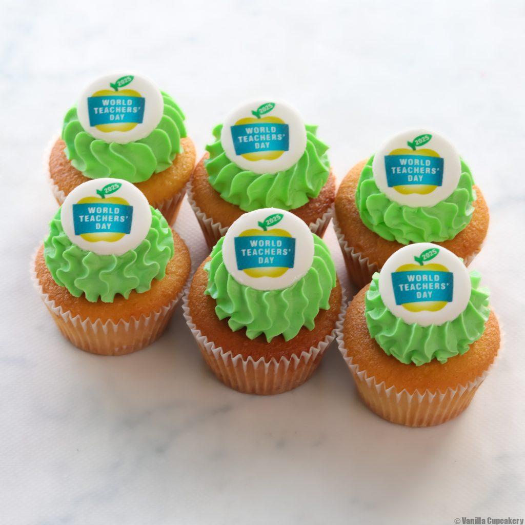 world teacher day classic regular size cupcakes