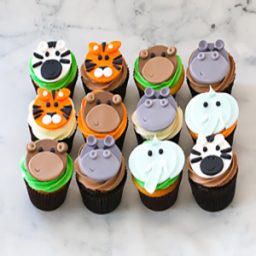 Jungle theme cupcakes