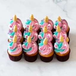 Unicorn mini cupcakes