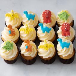 Dinosaur mini cupcakes