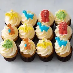 Dinosaur mini cupcakes