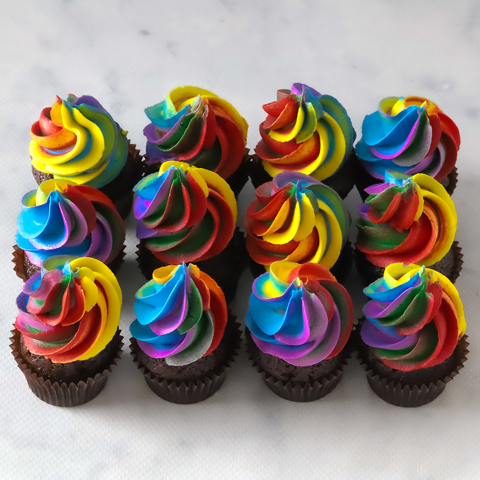 Rainbow Mini cupcakes | Vanilla Cupcakery by Vanilla Cupcakery