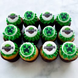 Minecraft cupcakes mini size