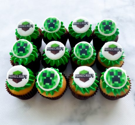Minecraft cupcakes mini size