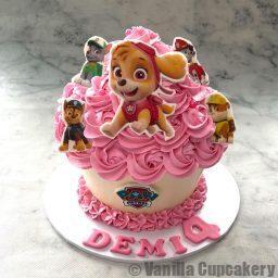 Skye Paw Patrol Giant Cupcake Pink