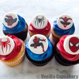 Spiderman Classic cupcakes