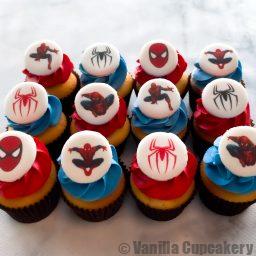 Spiderman Cupcakes Petite size 12 pack