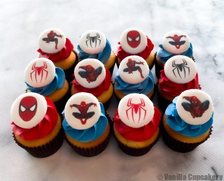 Spiderman Cupcakes Petite size 12 pack