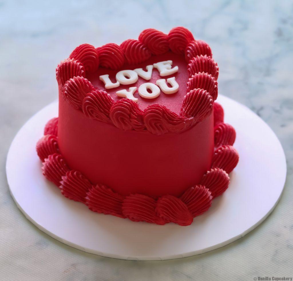 Heart Valentines Cake
