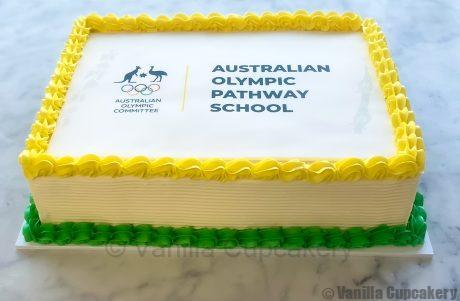 Corporate Logo slab cake - Image 3