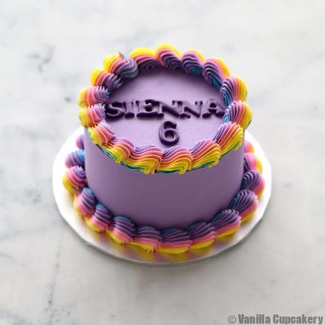 Rainbow retro cake 1