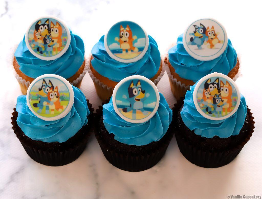 Bluey classic size cupcakes