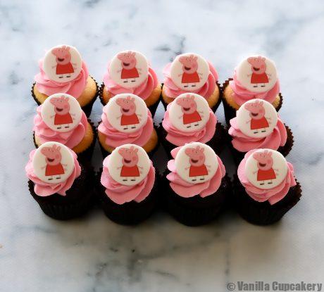 Peppa Pig cupcakes