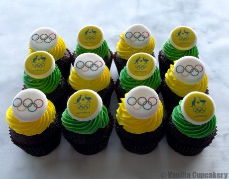 Australian Olympic Cupcakes