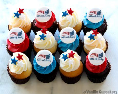 July 4th Cupcakes USA