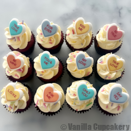 Love Note cupcakes
