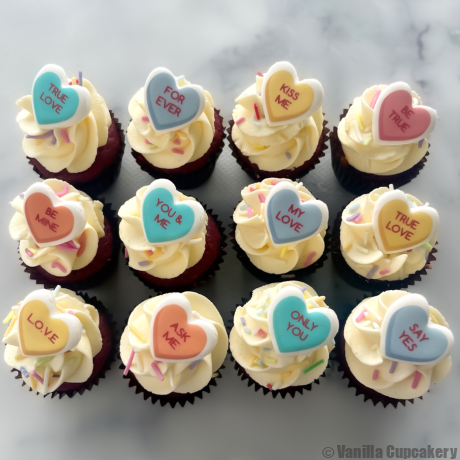Love Note cupcakes