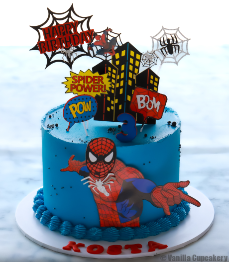 Spiderman Birthday cake