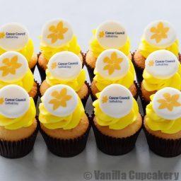 Daffodil Day cupcakes