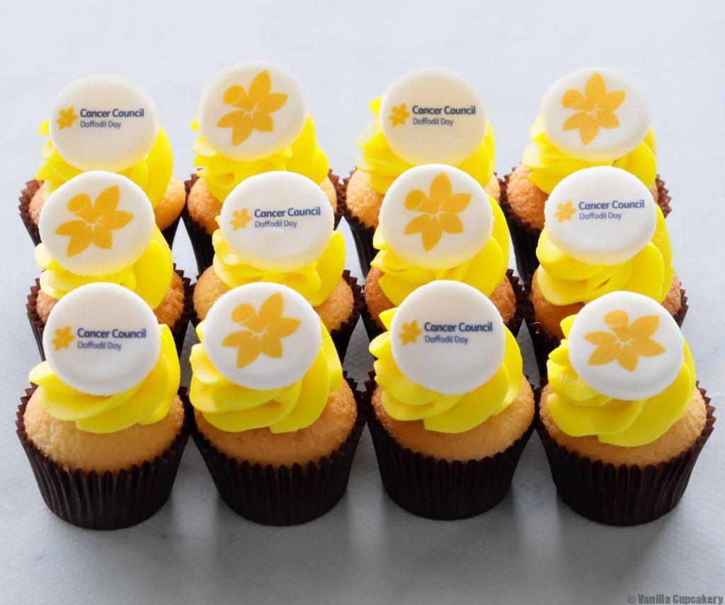 Daffodil Day cupcakes