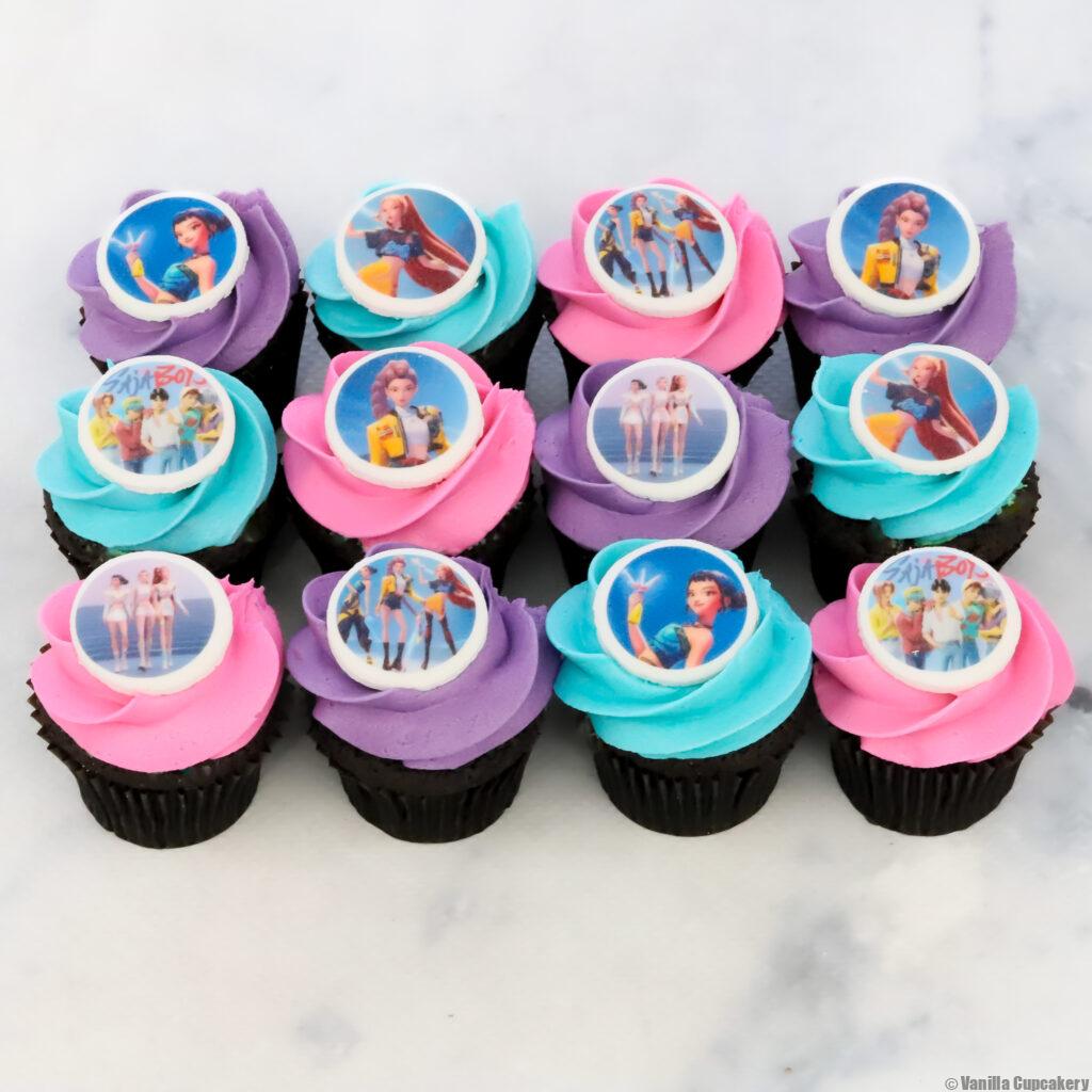 Kpop Demon Hunters cupcakes Sydney