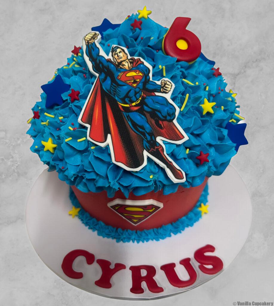 Superman Giant Cupcake